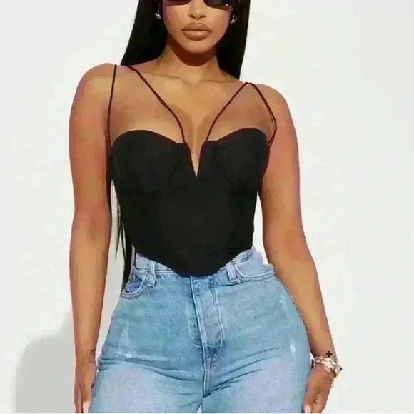 Tops - Brand new Black corset top.
